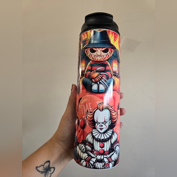 Halloween theme 20 oz tumbler - Picture 2 of 7